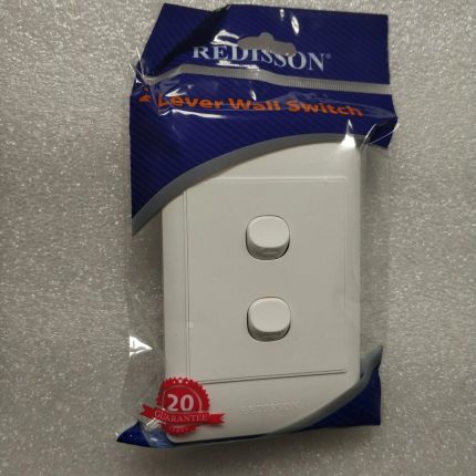 Redisson 2 Lever 1 Way Switch White 100 x 50 A102