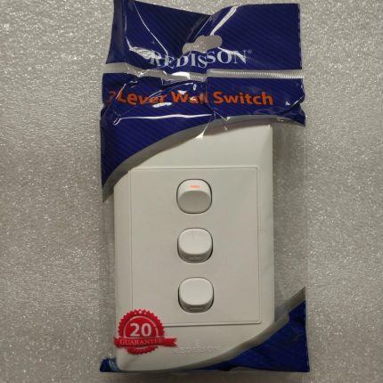 Redisson 3 Lever 1 Way Switch White 100 x 50 A103