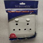 Redisson Double Switched Socket 16A White 100 x 100 D01