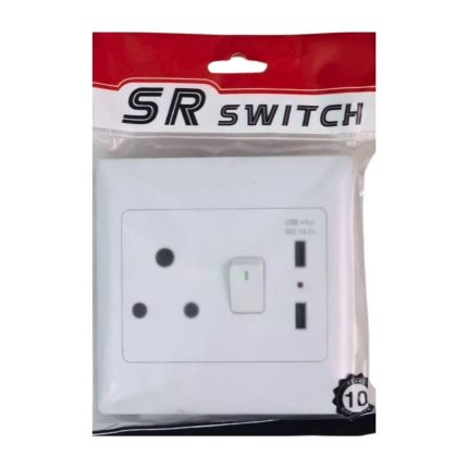 SR Switch Single Plug Socket 4 x 4