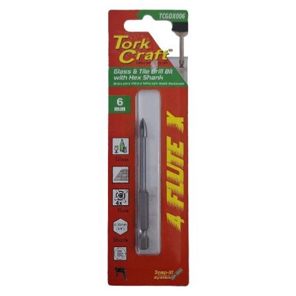 Tork Craft Glass & Tile Drill Bit 6mm