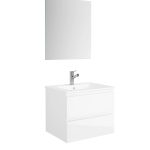 Vanity Set 3 Piece Porcelain White DT051
