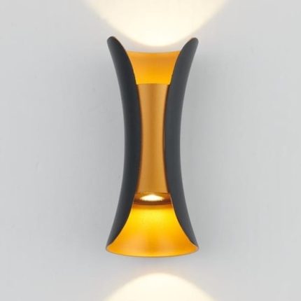 Wall Lamp 2406 Black/Gold 3000K Warm White